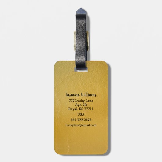 Das Abenteuer beginnt in der Welt Gepäckanhänger (Rückseite vertikal)