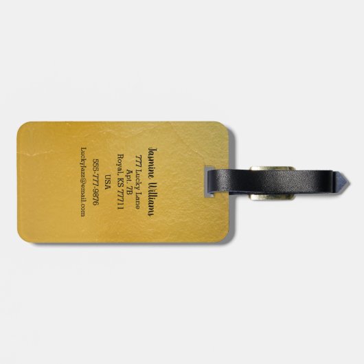 Das Abenteuer beginnt in der Welt Gepäckanhänger (Rückseite horizontal)