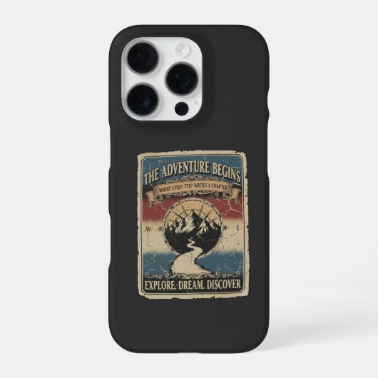 Das Abenteuer beginnt iPhone Hülle (Rückseite)