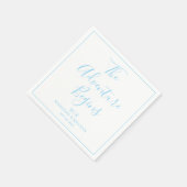 Das Abenteuer beginnt Minimal  | Hochzeitsserviett Serviette (Ecke)