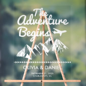 Das Abenteuer beginnt mit dem Begrüßungsempfang Acrylschild (Neutral)