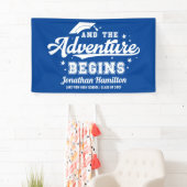 Das Abenteuer beginnt mit dem Blue Grad-Party Banner (Insitu)