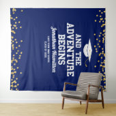 Das Abenteuer beginnt mit dem Hintergrund des Blue Wandteppich (Beispiel (Horizontal))
