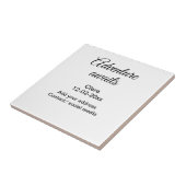 Das Abenteuer beginnt mit dem Hinzufügen des Namen Fliese (Seite)