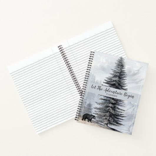 Das Abenteuer beginnt mit dem Walking Bear Journal Notizblock (Innenseite)