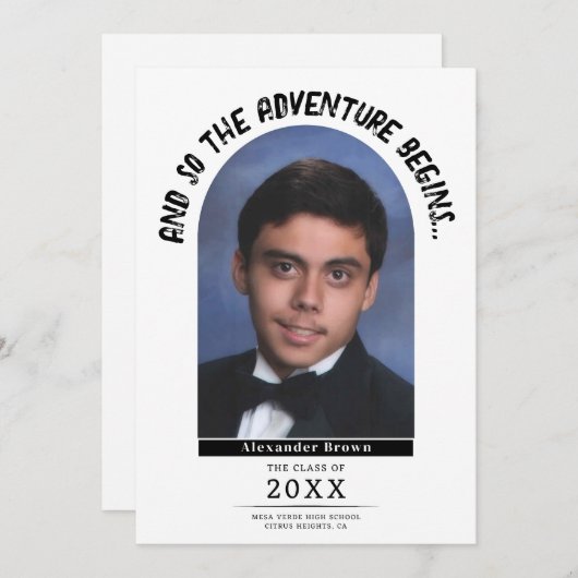 Das Abenteuer beginnt mit der Ankündigung des Absc (Vorne/Hinten)