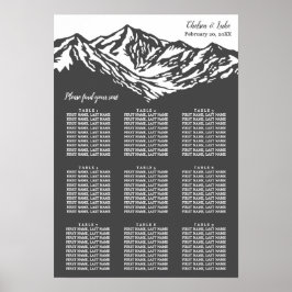 Das Abenteuer beginnt mit der Bergsitzkarte Poster