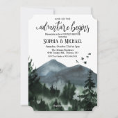 Das Abenteuer beginnt mit der Dusche Paare. Einladung (Vorderseite)