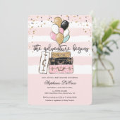 Das Abenteuer beginnt mit der Einladung zur Babydu (Stehend Vorderseite)