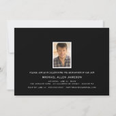 Das Abenteuer beginnt mit der Foto Graduation Part Einladung (Rückseite)