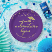 Das Abenteuer beginnt mit der Gold Foil Graduation Pappteller (Party)