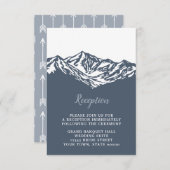Das Abenteuer beginnt mit der Hochzeitsempfehlung RSVP Karte (Vorne/Hinten)