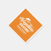 Das Abenteuer beginnt mit der Orange Graduation Pa Serviette (Ecke)