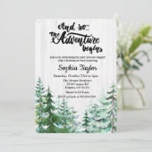 Das Abenteuer beginnt mit der Party Einladung der  (Stehend Vorderseite)