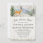 Das Abenteuer beginnt mit der rustikalen Hochzeits Einladung (Vorderseite)