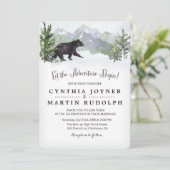 Das Abenteuer beginnt mit der rustikalen Hochzeits Einladung (Stehend Vorderseite)