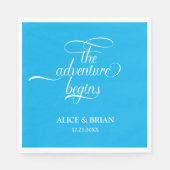 Das Abenteuer beginnt mit einem Cocktail an der Ho Serviette (Vorderseite)