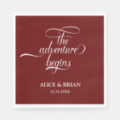 Das Abenteuer beginnt mit einem Cocktail an der Ho Serviette (Vorderseite)