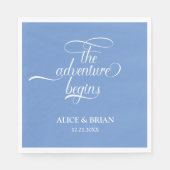 Das Abenteuer beginnt mit einem Cocktail an der Ho Serviette (Vorderseite)