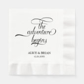 Das Abenteuer beginnt mit einem Cocktail an der Ho Serviette (Vorderseite)