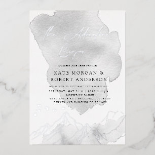 Das Abenteuer beginnt mit einer eleganten Hochzeit Folieneinladung