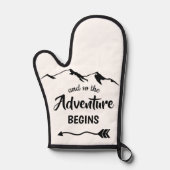 Das Abenteuer beginnt Motivierend Ofenhandschuh (Vorderseite)