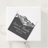 Das Abenteuer beginnt Mountain Gray Danke Geschenkanhänger (Beispiel)