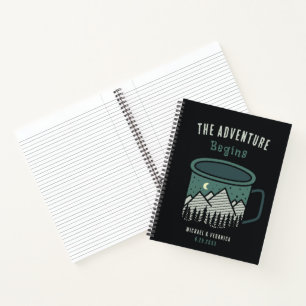 Das Abenteuer beginnt Notizbuch Journal Tasse