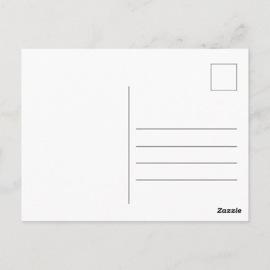 "Das Abenteuer beginnt" Rustikales Camping Postkar Postkarte (Rückseite)