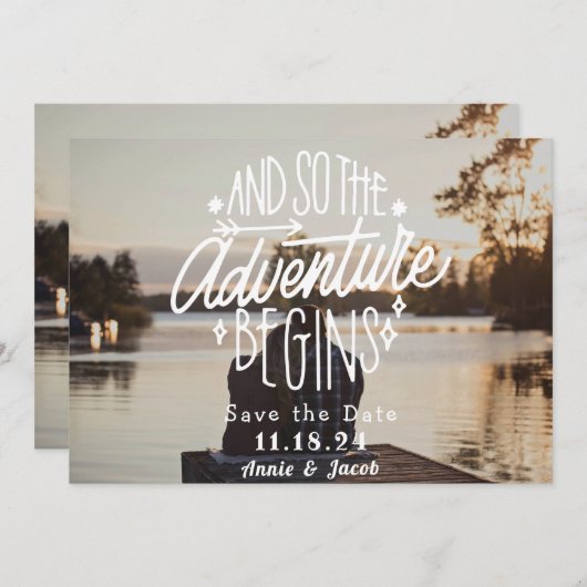 Das Abenteuer beginnt Save the Date (Vorne/Hinten)