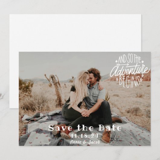 Das Abenteuer beginnt Save the Date (Vorne/Hinten)