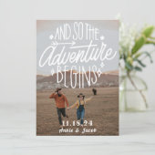 Das Abenteuer beginnt Save the Date (Stehend Vorderseite)