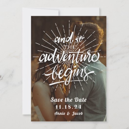 Das Abenteuer beginnt Save the Date (Vorderseite)