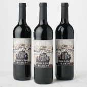 Das Abenteuer beginnt Save the Date Weinetikett (Flaschen)