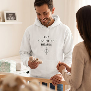 Das Abenteuer Beginnt Süße Neue Baby-Ankündigung Hoodie