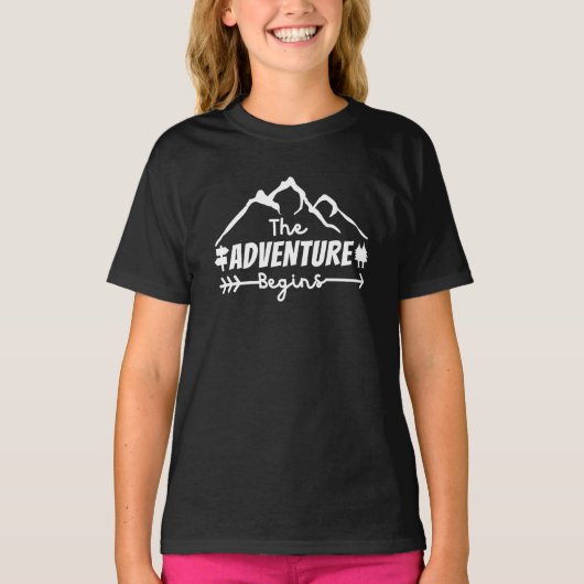 Das Abenteuer beginnt  T-Shirt (Vorderseite)