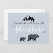 Das Abenteuer der Rustikalen Bären erwartet die Sc Ankündigungspostkarte (Vorne/Hinten)