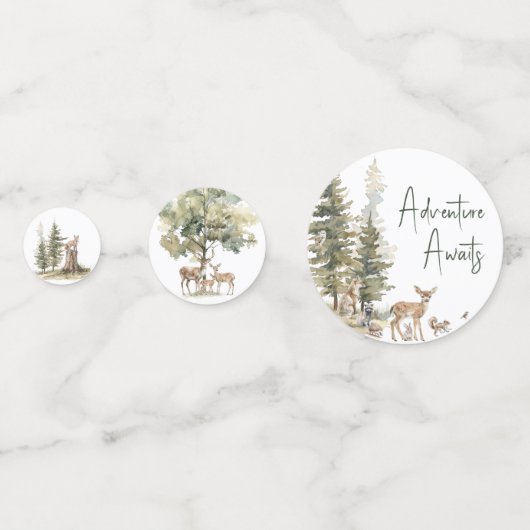 Das Abenteuer der Waldtiere erwartet Sie Konfetti (Vorderseiten)