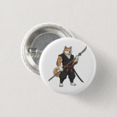 Das Abenteuer des Akita-Gladiator-Hundes Button (Vorne & Hinten)