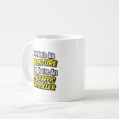 Das Abenteuer des Alltags...Flugverkehrsleiter Kaffeetasse (Vorderseite Links)
