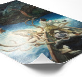 Das Abenteuer des RiesenTintenfischs von N. C. Wye Fotodruck (Ecke)