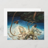 Das Abenteuer des RiesenTintenfischs von N. C. Wye Postkarte (Vorne/Hinten)