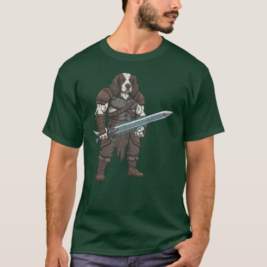 Das Abenteuer - English Springer Spaniel Gladiator T-Shirt (Vorderseite)