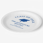 Das Abenteuer fängt Abschluss an Pappteller (Schrägansicht)