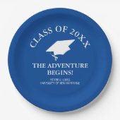 Das Abenteuer fängt Abschluss an Pappteller (Vorderseite)