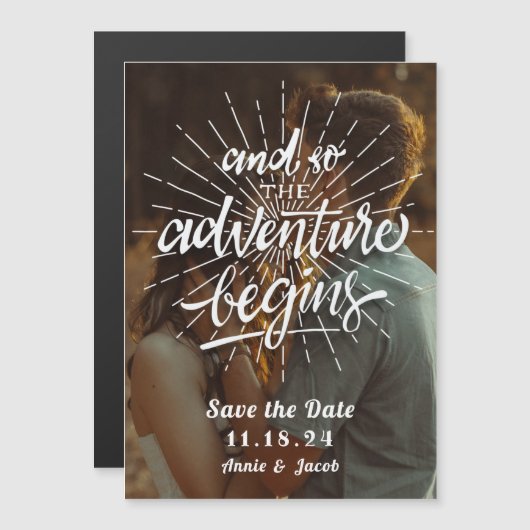 Das Abenteuer fängt an, das Datumsfenster zu speic Magnetkarte (Vorne/Hinten)