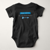 Das Abenteuer fängt die Boy Arrow-Shirts an Baby Strampler (Rückseite)