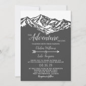 Das Abenteuer fängt die Hochzeit des Berges Grau a Einladung (Vorderseite)
