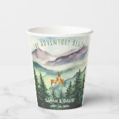 Das Abenteuer fängt die Wasserfarbenwelt des Berge Pappbecher (Rückseite)