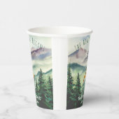 Das Abenteuer fängt die Wasserfarbenwelt des Berge Pappbecher (Rechts)